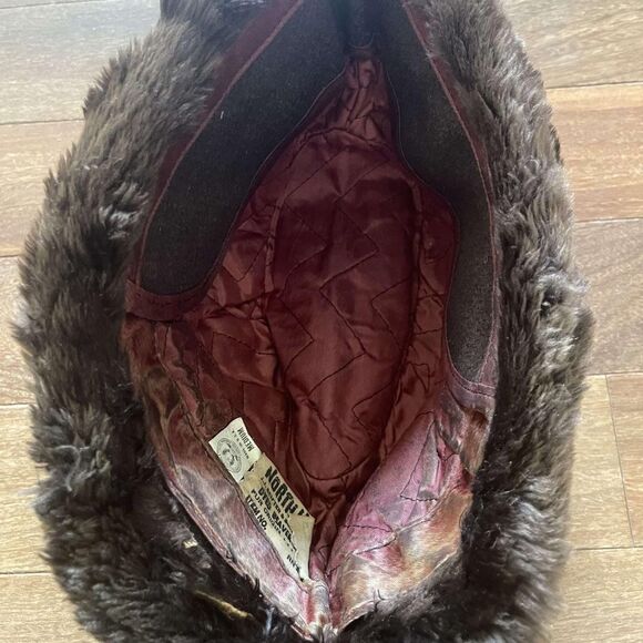 Women's Brown and Red Hat - Picture 3 of 5